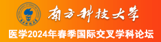 操插视频南方科技大学医学2024年春季国际交叉学科论坛